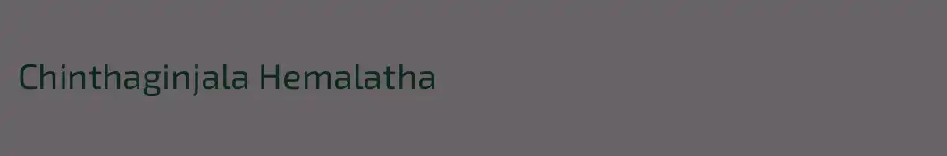 Chinthaginjala Hemalatha